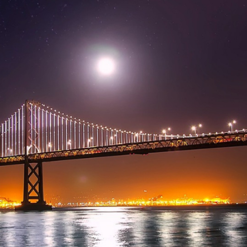 bridge night scene